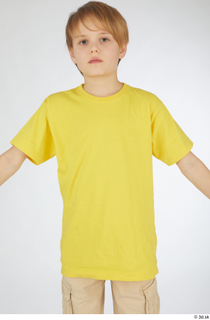 Novel casual dressed upper body yellow t shirt 0001.jpg